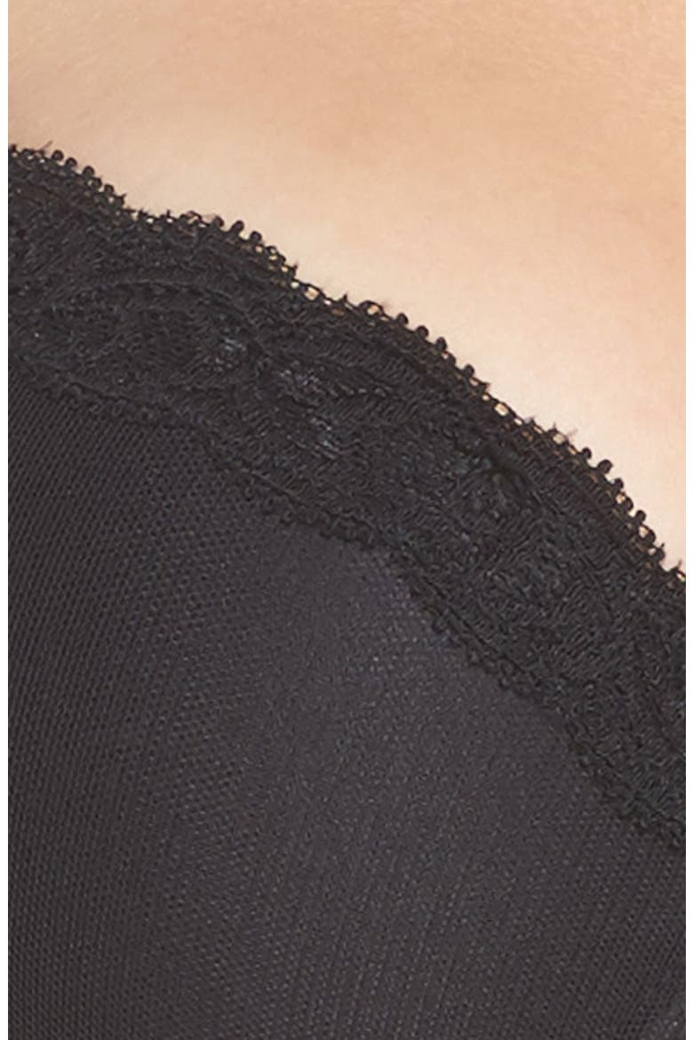 Feathers T-Back Bra, Alternate, color, BLACK