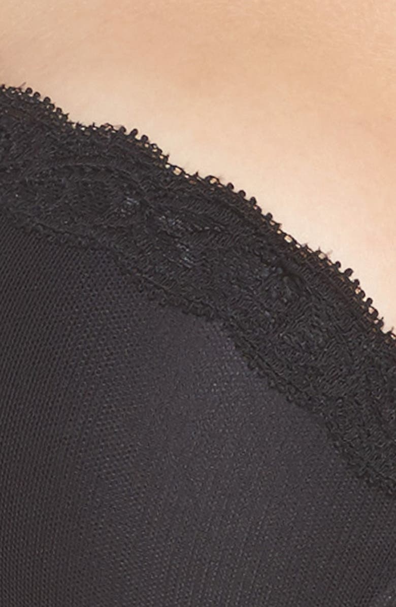 Natori Feathers T-Back Bra, Alternate, color, Black