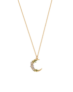 Fable England Nightshade Moon Gold Necklace