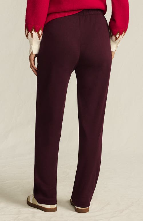 Lands' End Sport Knit High Rise Pants In Burgundy