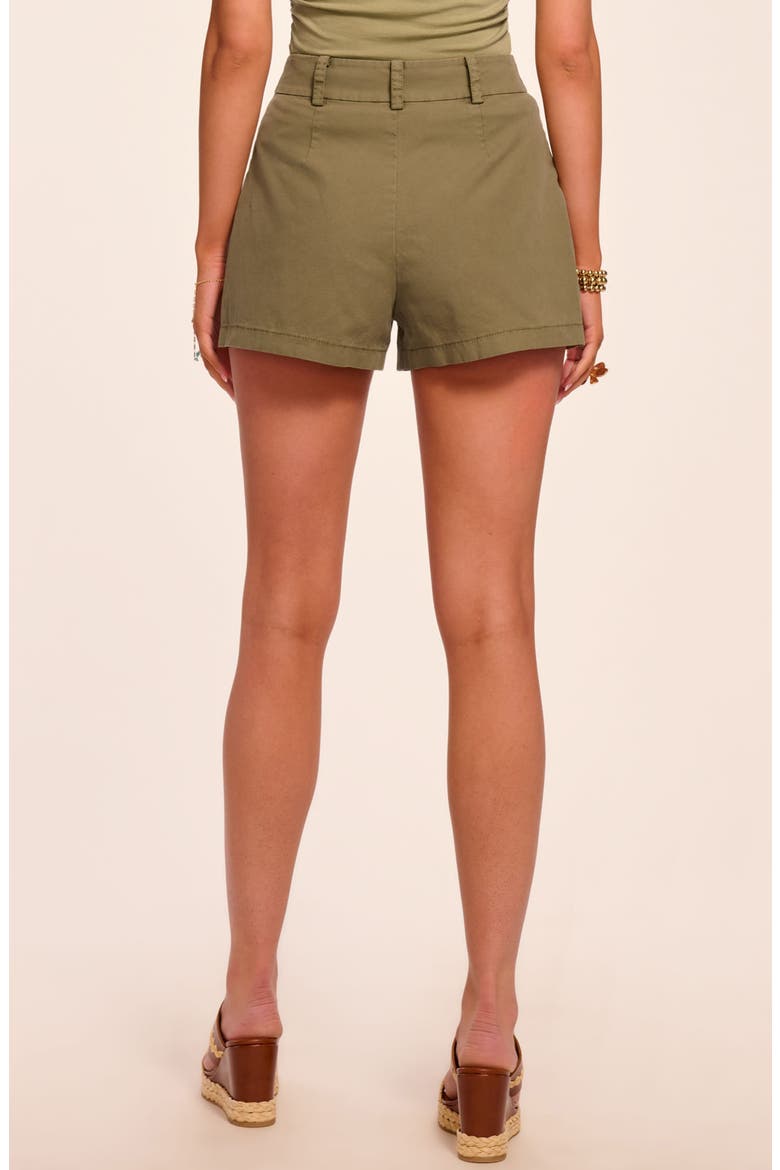 Hilary Stretch Cotton Canvas Shorts, Alternate, color, SAFARI GREEN