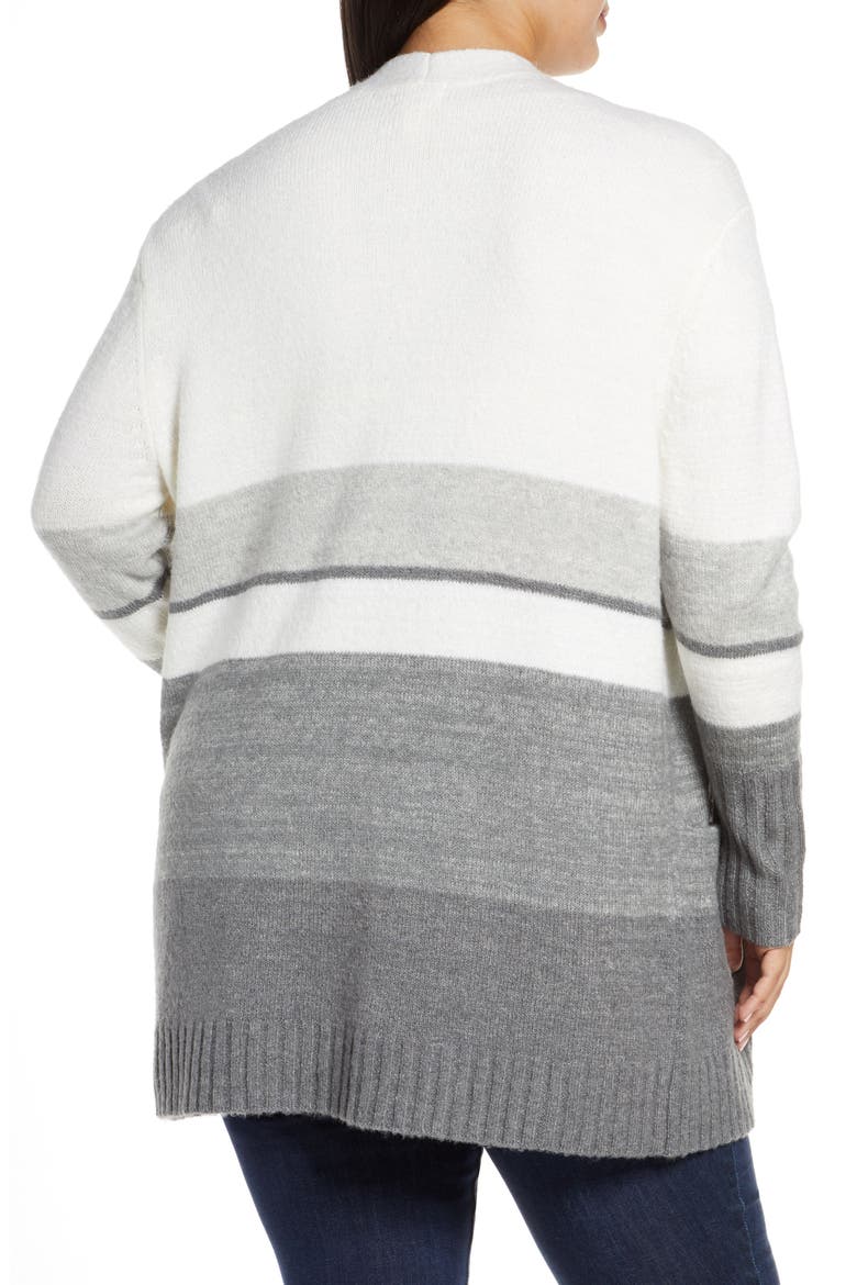 Stripe Cardigan, Alternate, color, GREY MULTI KELSIE STP