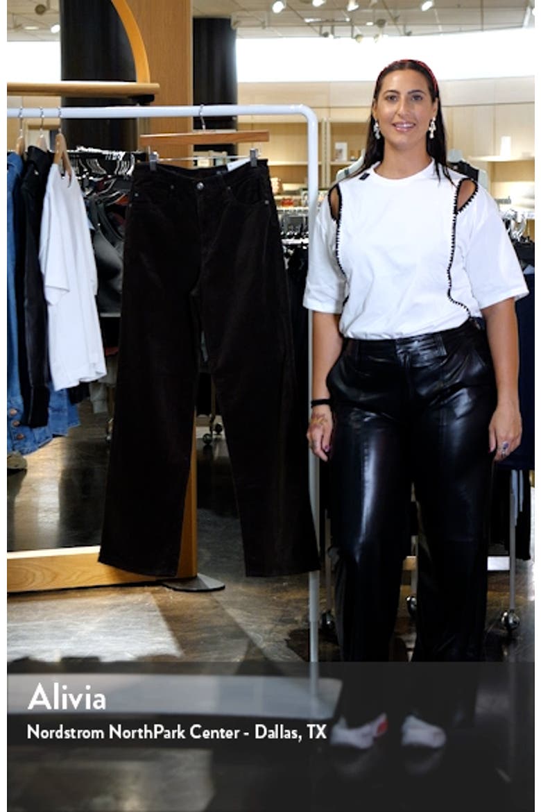 Kora High Waist Wide Leg Corduroy Jeans video