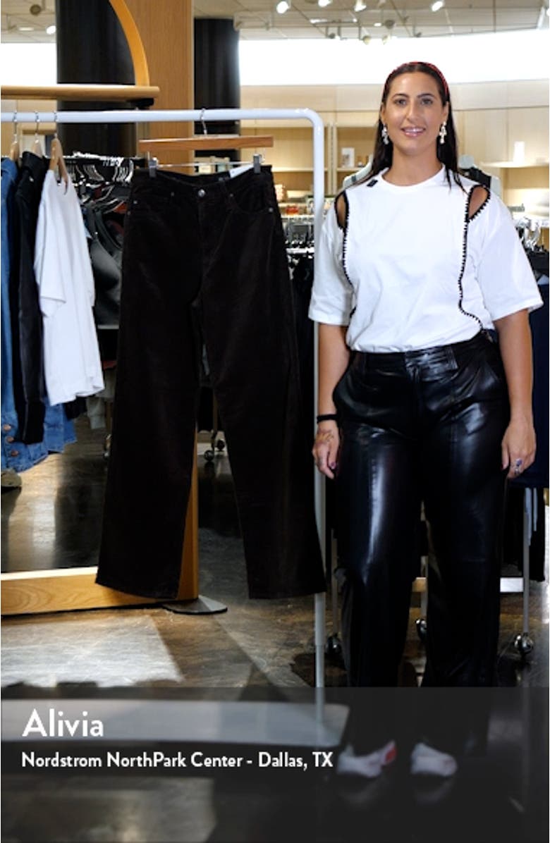 Kora High Waist Wide Leg Corduroy Jeans, sales video thumbnail