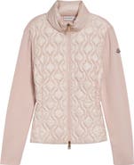 Moncler Mixed Media Down Cardigan