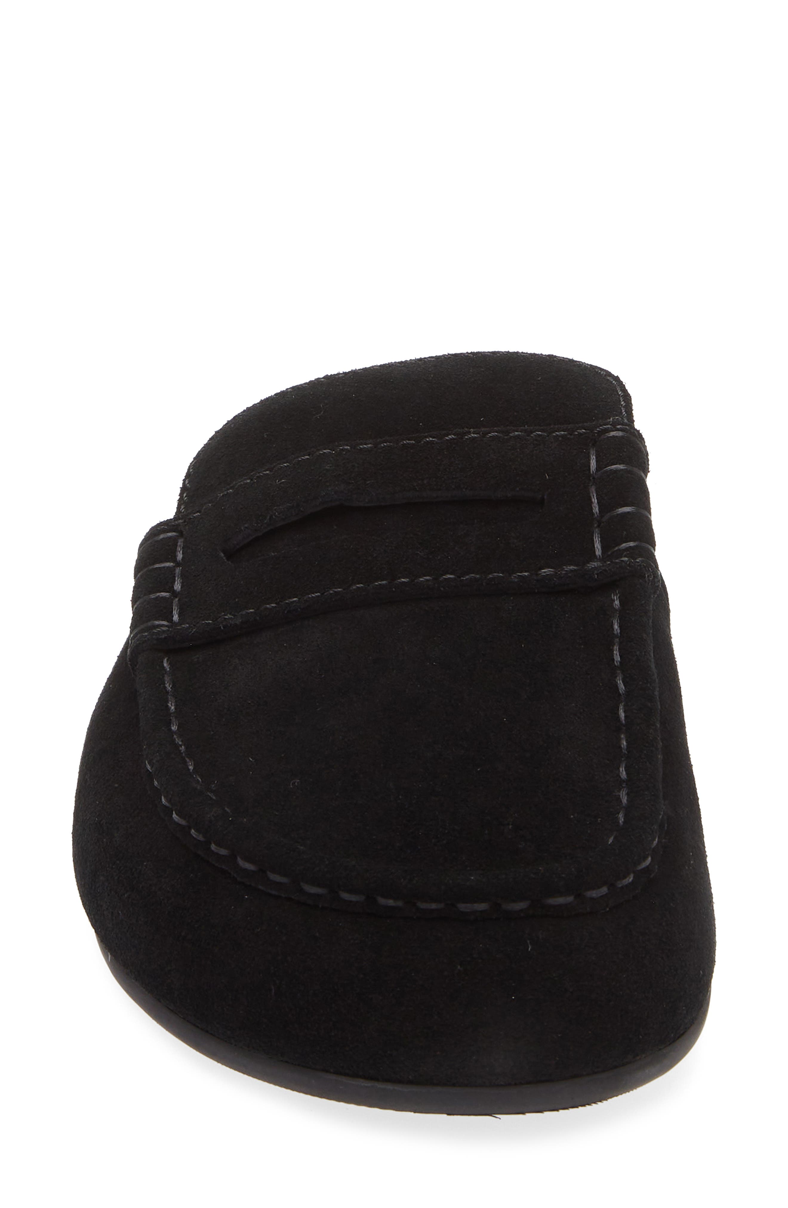 Jeffrey Campbell Miles Loafer Mule, Alternate, color, Black Suede