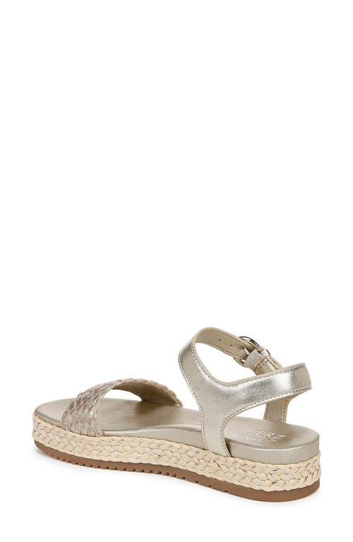Naturalizer Neila Ankle Strap Platform Sandal In Champagne