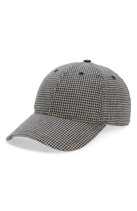 Harlow Gingham Baseball Cap