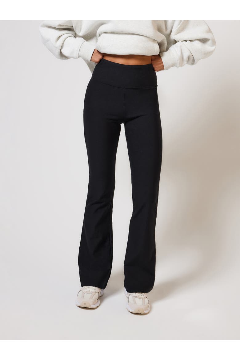 Winter Flared Leggings, Main, color, Black