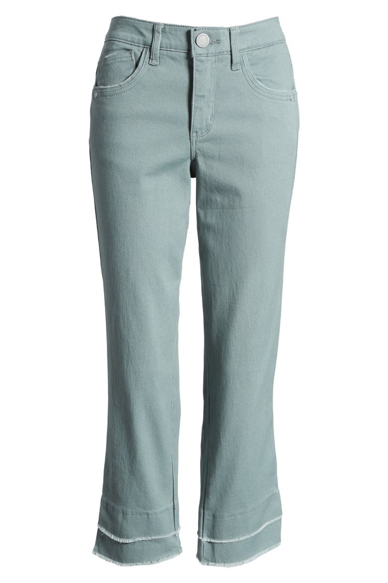'Ab'Solution High Waist Double Hem Kick Flare Jeans (Nordstrom Exclusive), Alternate, color, DUSTY SLATE