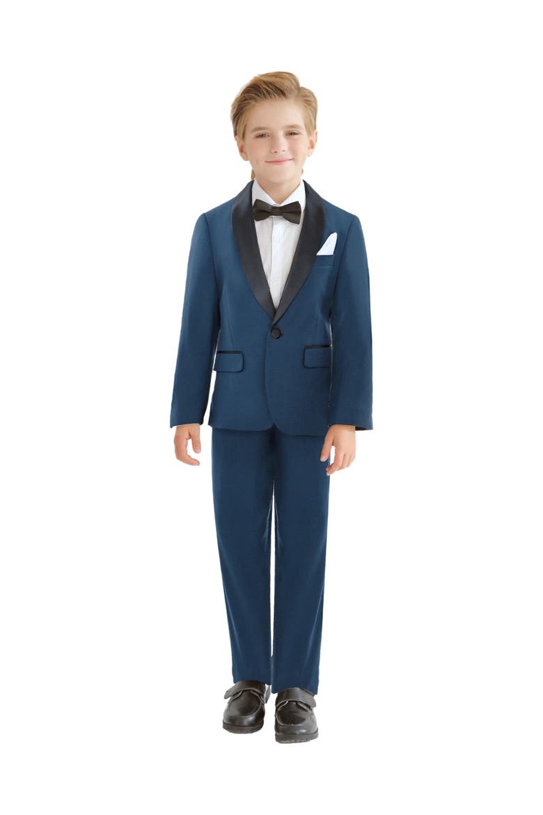 Shawl Lapel Suit, Alternate, color, Navy