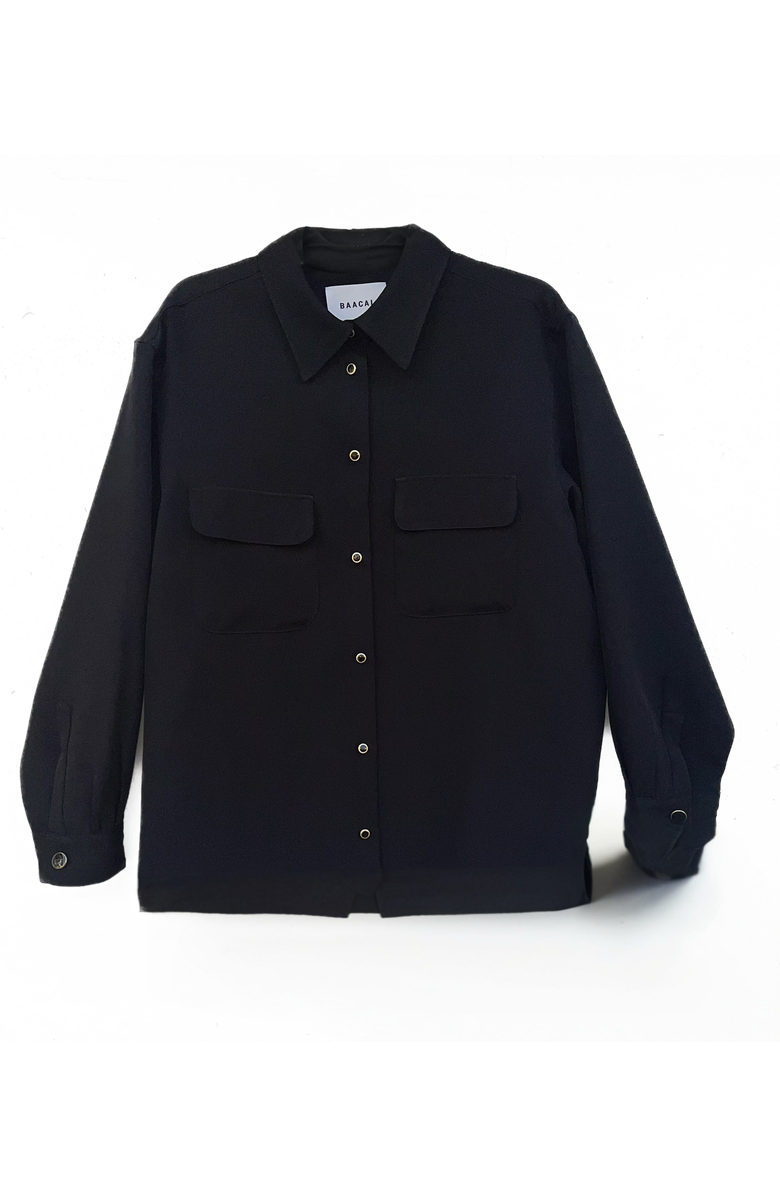 BAACAL The Payton Two Pocket Shirt, Main, color, Black