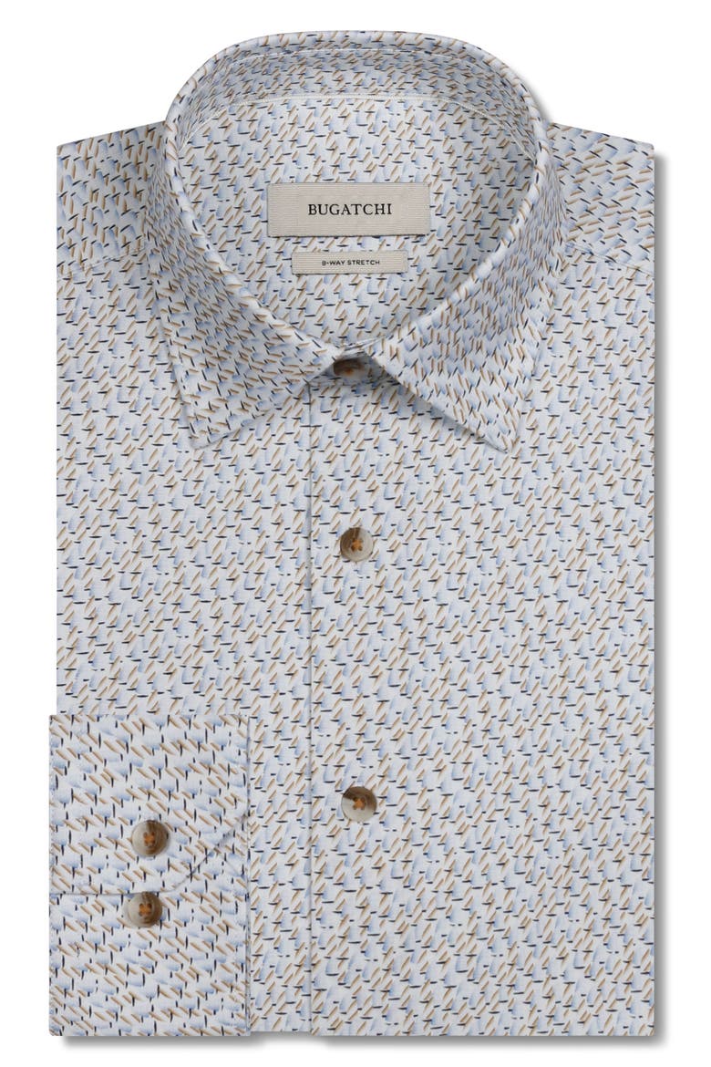 James OoohCotton® Sailboat Print Button-Up Shirt, Alternate, color, CARAMEL