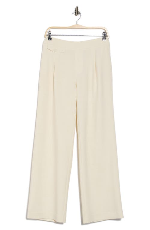 Gemma + Jane Pull-on Wide Leg Pants In Ivory