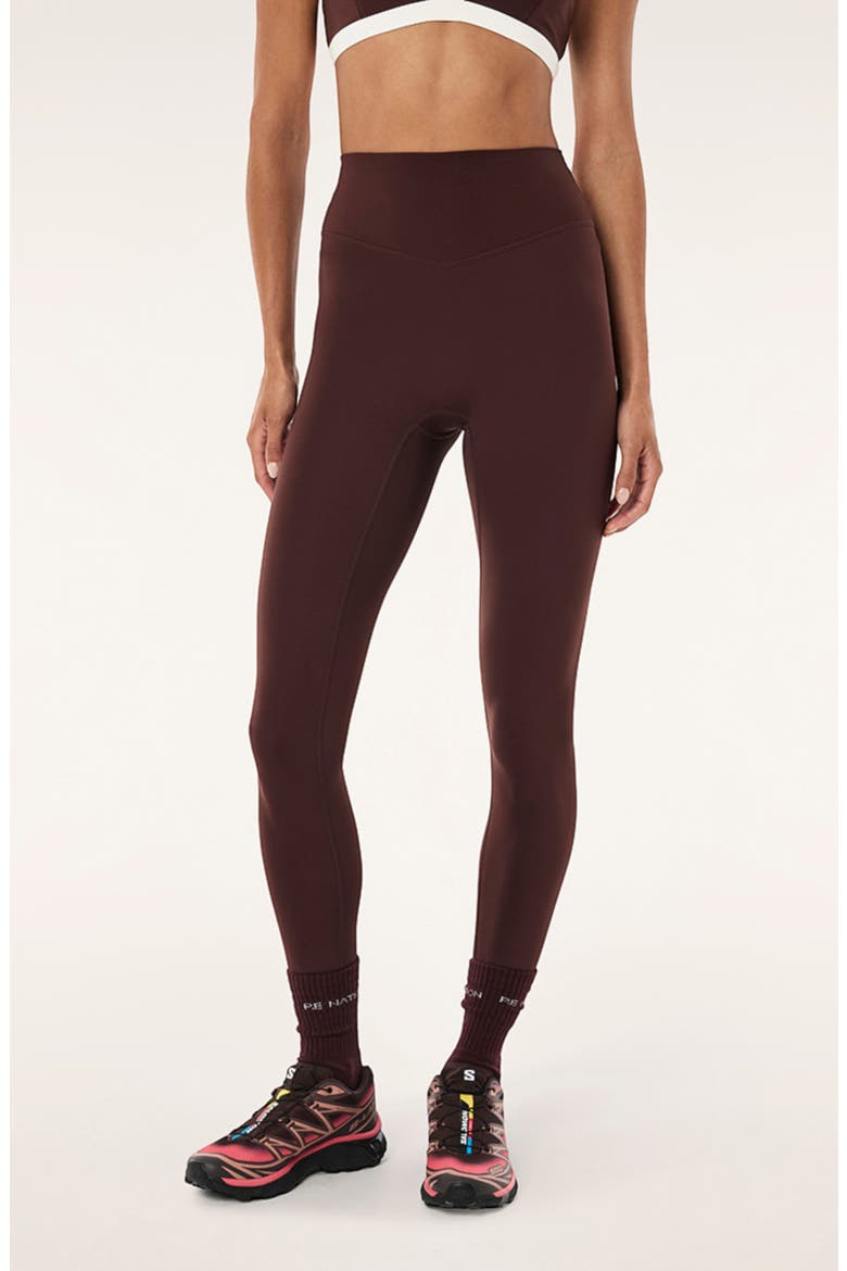 Signature Leggings, Main, color, MAHOGANY/ WHISPER WHITE