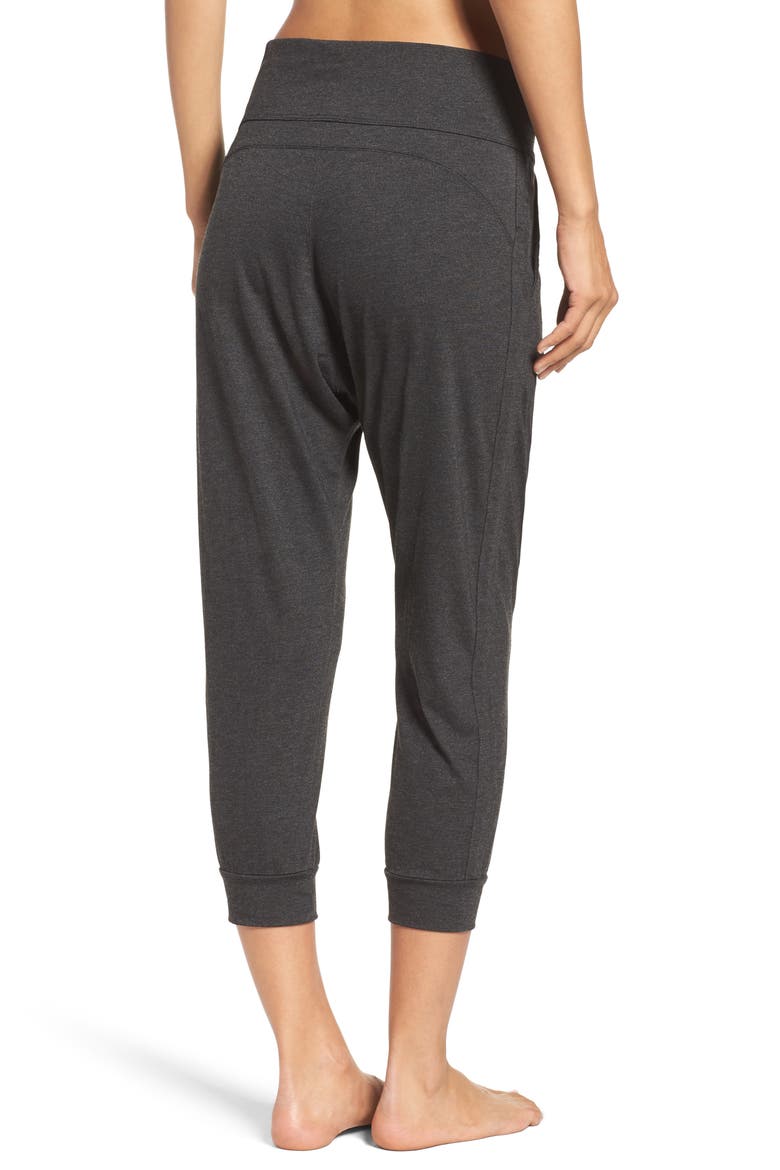 Harmony Crop Harem Pants, Alternate, color, GREY DARK CHARCOAL HEATHER