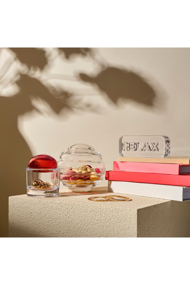 Ecrin Storage Box, Small, Alternate, color, Red Lid