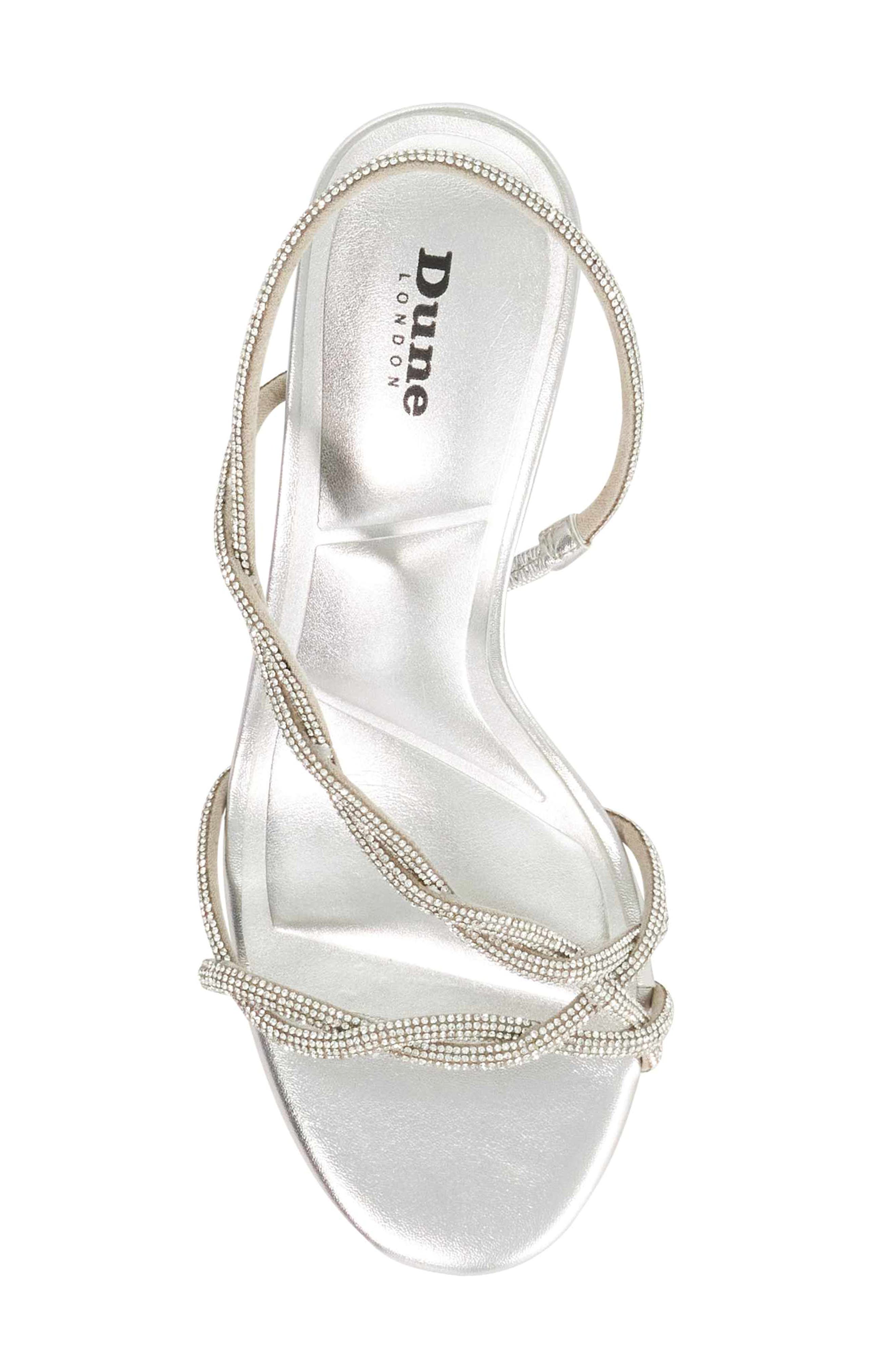 Dune London Milene Slingback Sandal, Alternate, color, Silver