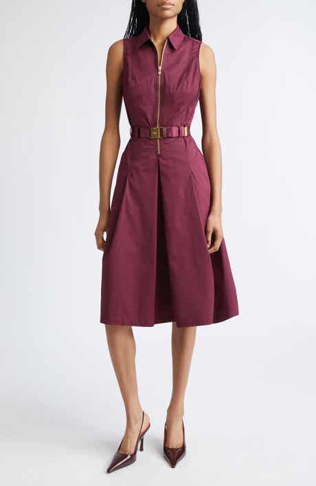 L'AGENCE Kylo Belted Cotton Blend Shirtdress
