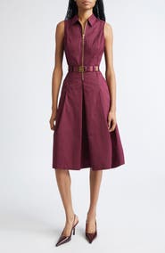 L'AGENCE Kylo Belted Cotton Blend Shirtdress