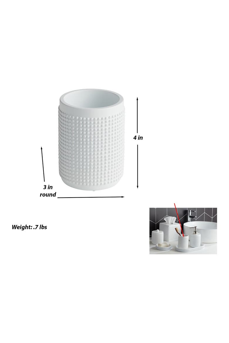 3-Piece Bathroom Accessories Set, Alternate, color, WHITE