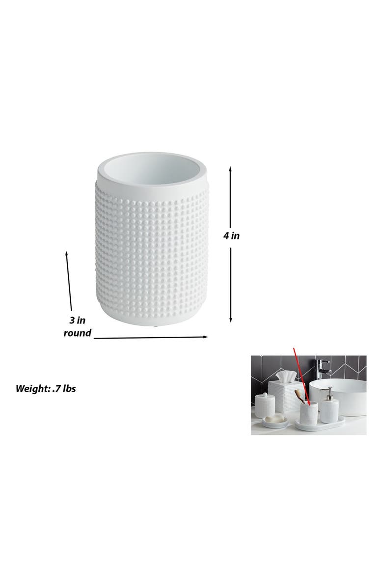 ROSELLI TRADING COMPANY 3-Piece Bathroom Accessories Set, Alternate, color, White