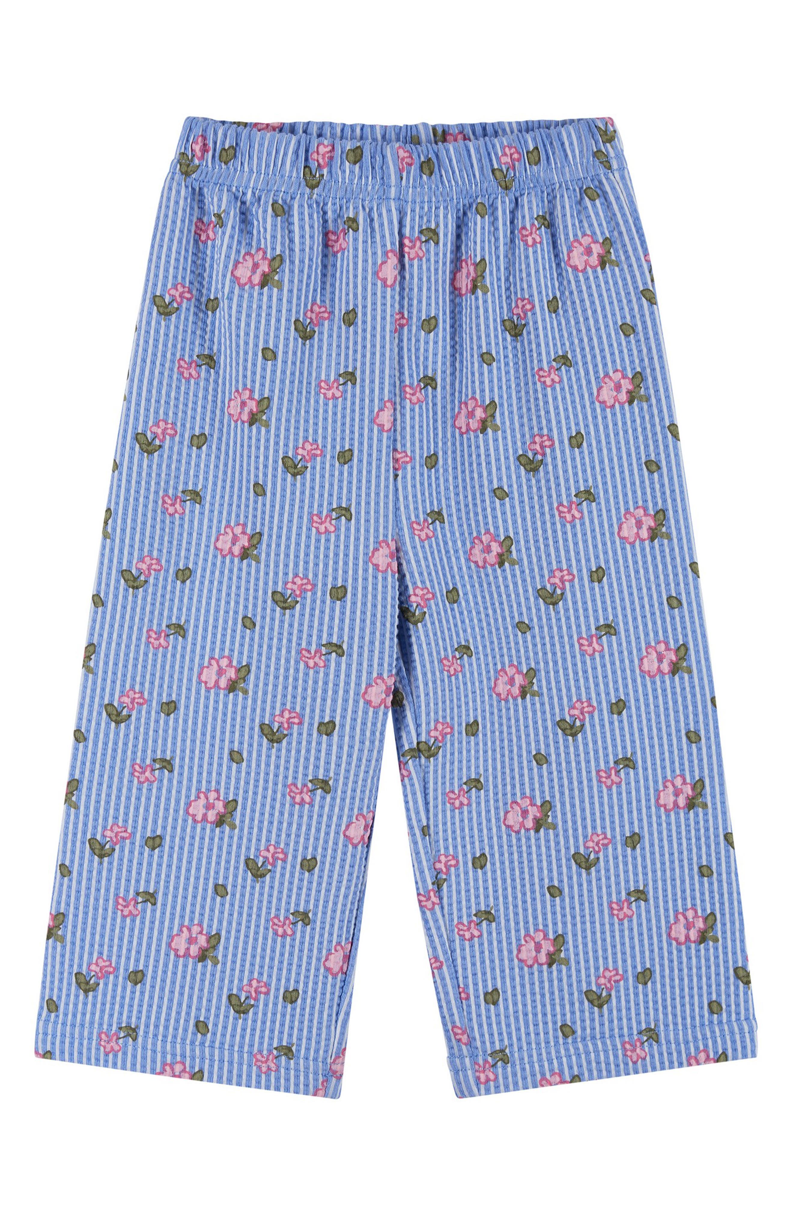 Andy & Evan Ruffle Seersucker Top & Pants Set | Nordstromrack