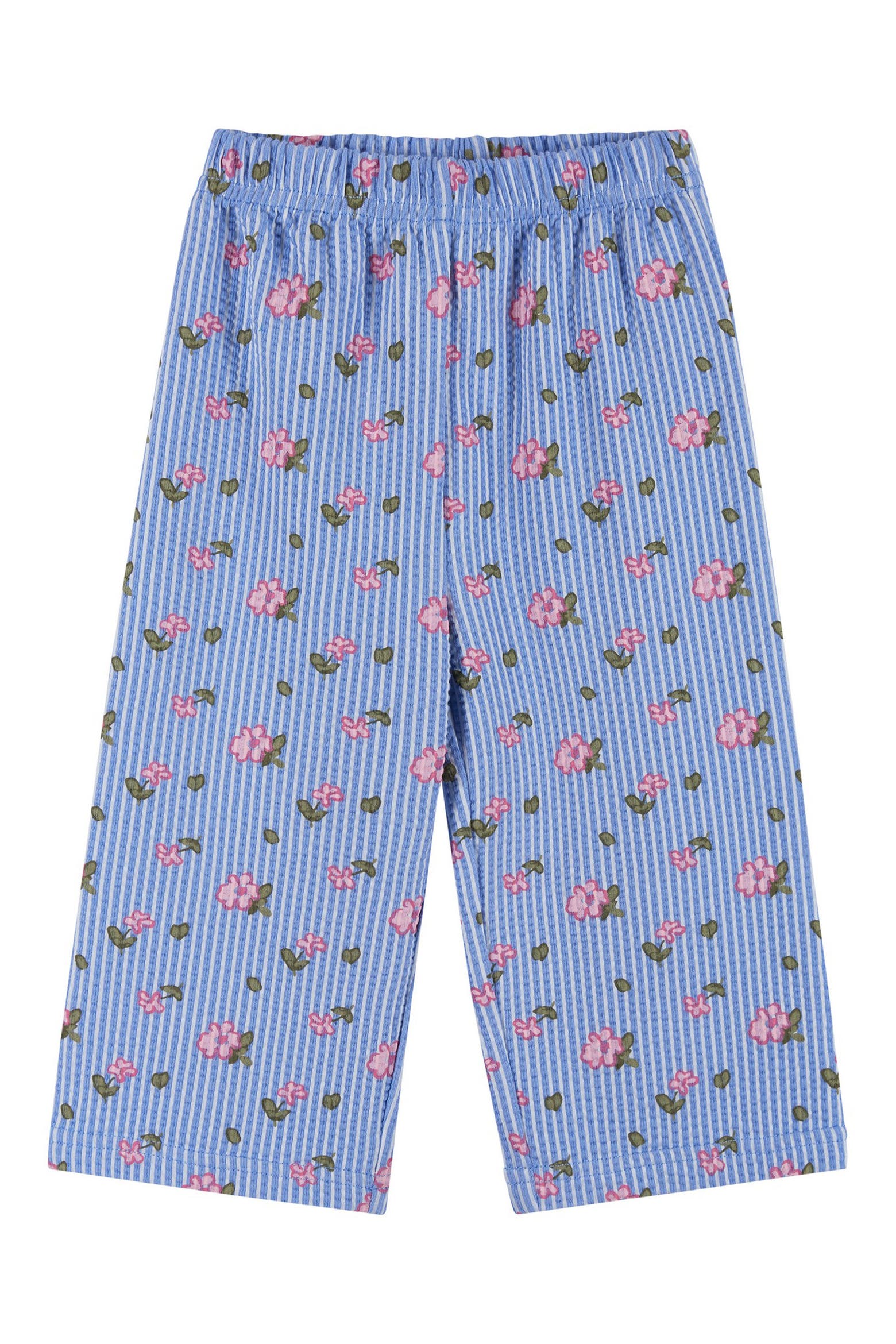 Top Set Method Andy & Evan Ruffle Seersucker Top & Pants Set | Nordstromrack