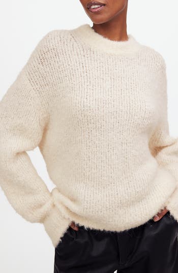 MADEWELL MADEWELL WOOL & ALPACA BLEND BOUCLÉ OVERSIZE SWEATER