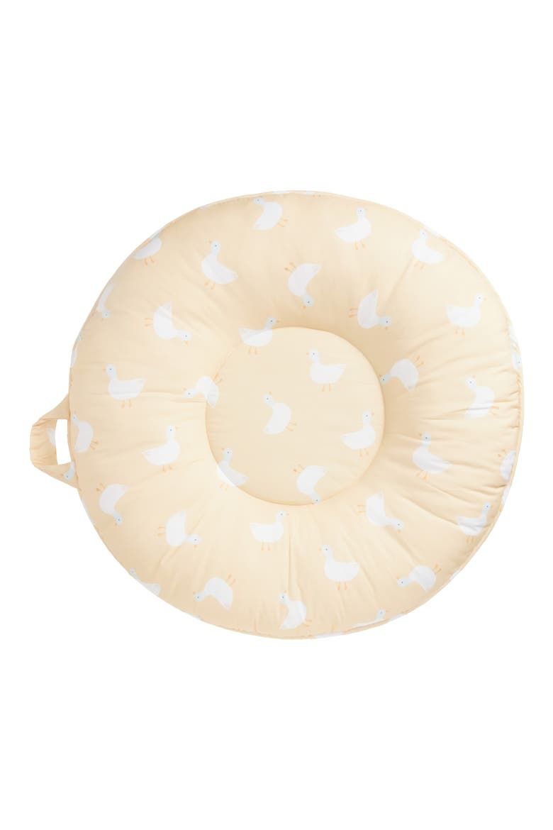 Puddles Whispering Portable Floor Cushion, Main, color, YELLOW
