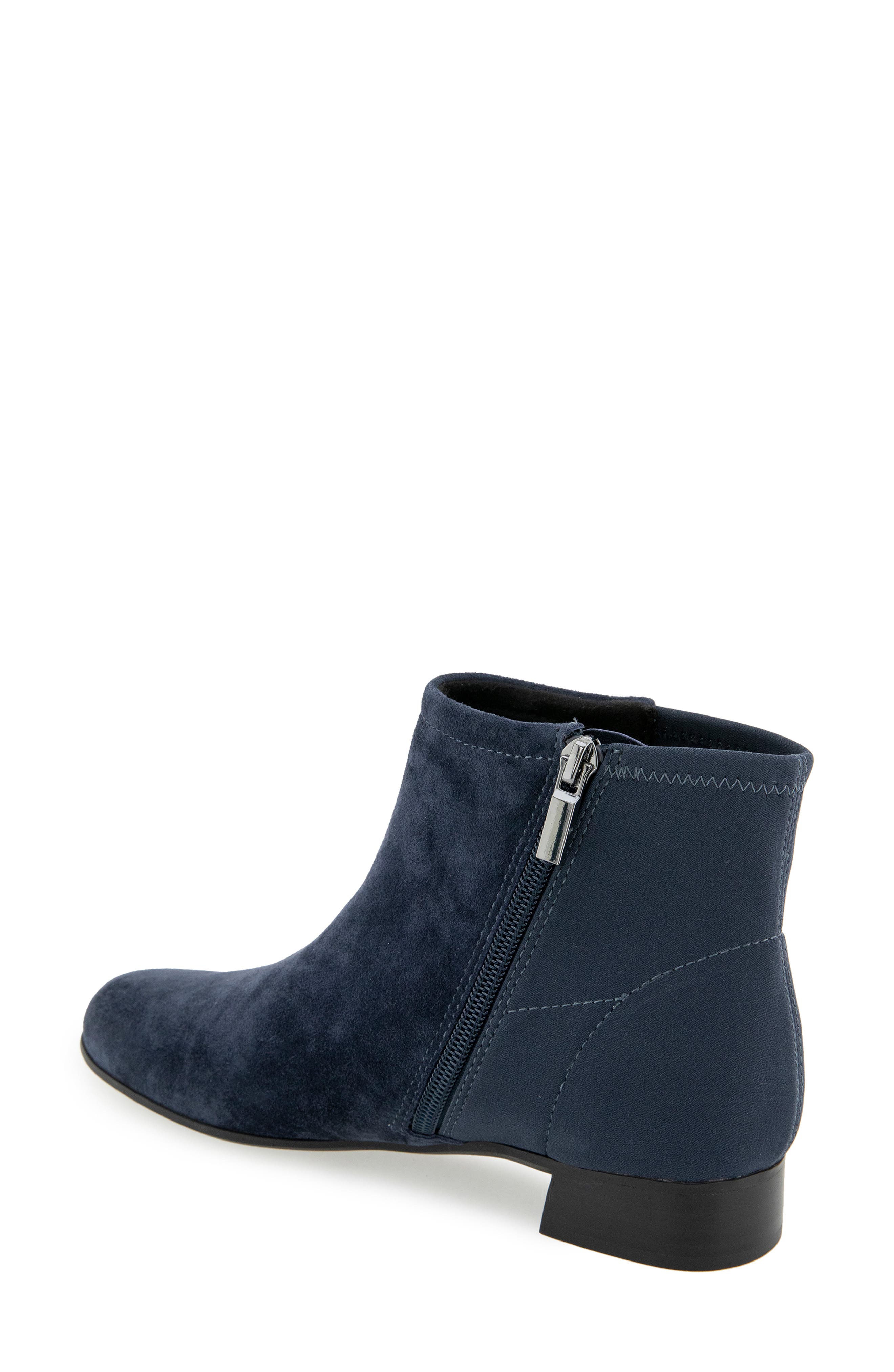 Flora Bootie, Alternate, color, NAVY COMBO