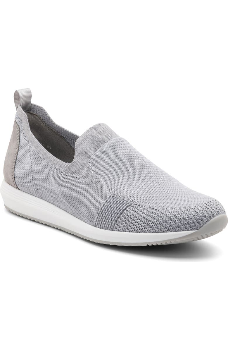 ara Leena II Slip-On Sneaker, Main, color, Pebble Woven Stretch