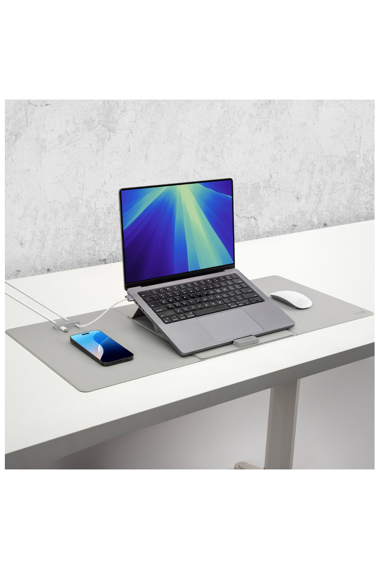 WorkPad Pro with Magentic Stand and Magnetic Cable Manager, Alternate, color, Light Gray