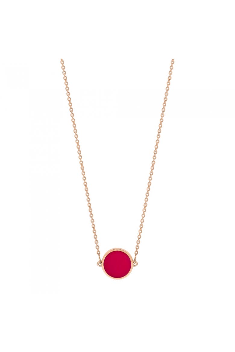 Mini Ever Necklace, Main, color, Red Coral