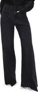 Good American Good Ease Wide Leg Jeans
