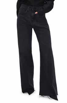Good American Good Ease Wide Leg Jeans