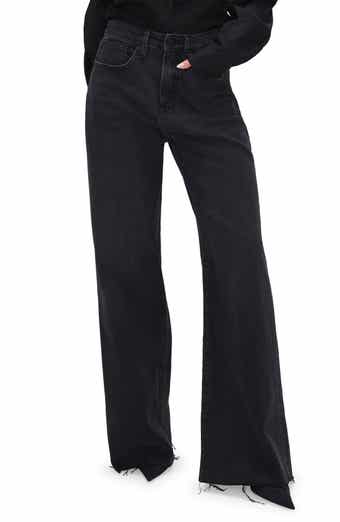 Good American Good Ease Wide Leg Jeans