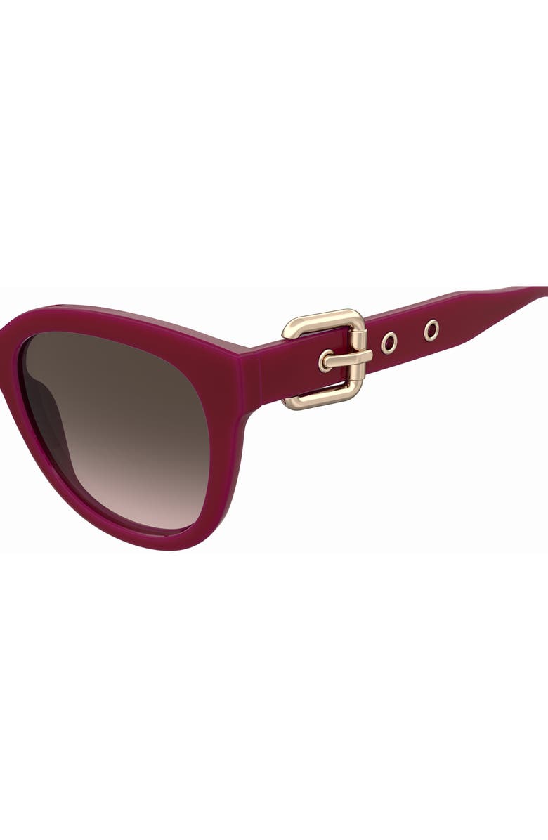 Moschino 54mm Gradient Cat Eye Sunglasses, Alternate, color, Red