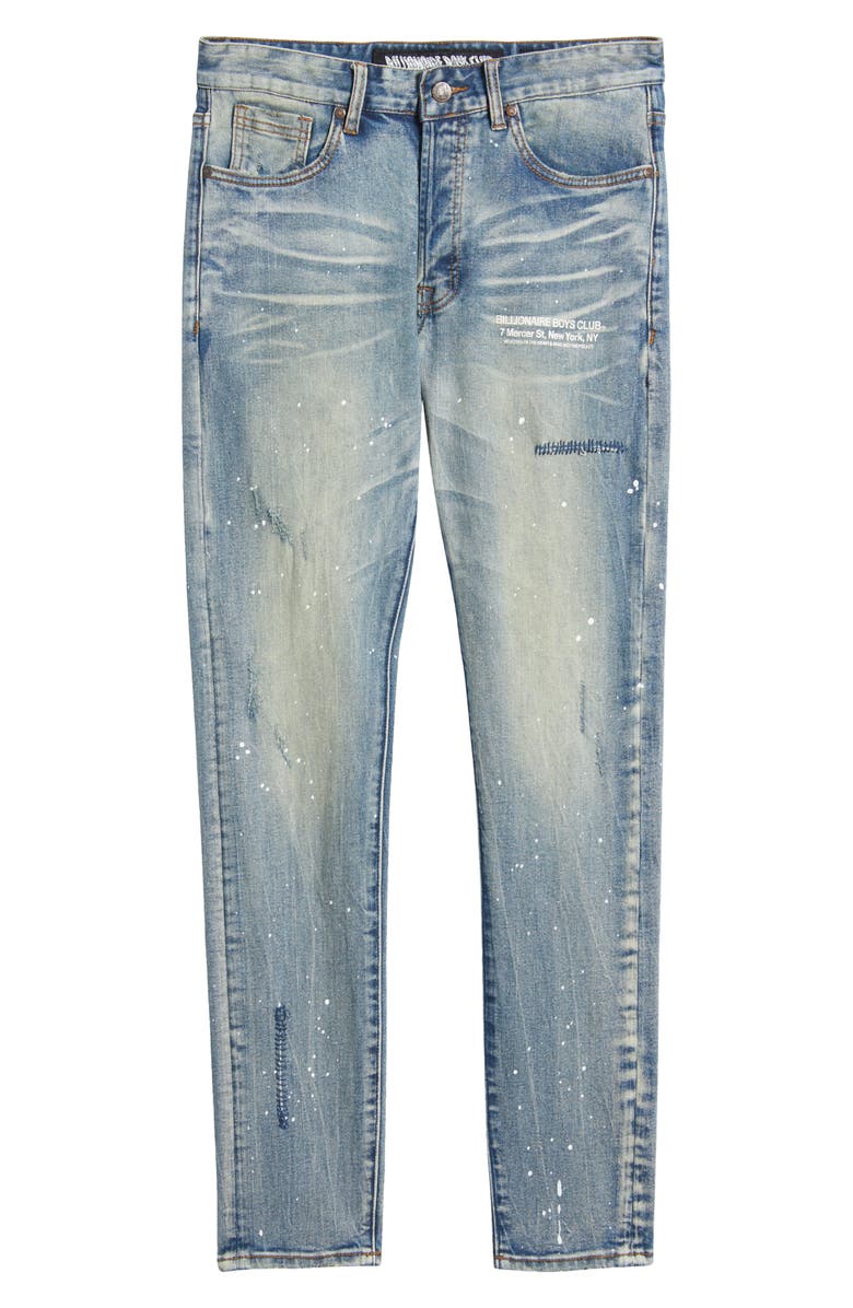 Billionaire Boys Club Trek Rip & Repair Stretch Cotton Jeans, Alternate, color, 