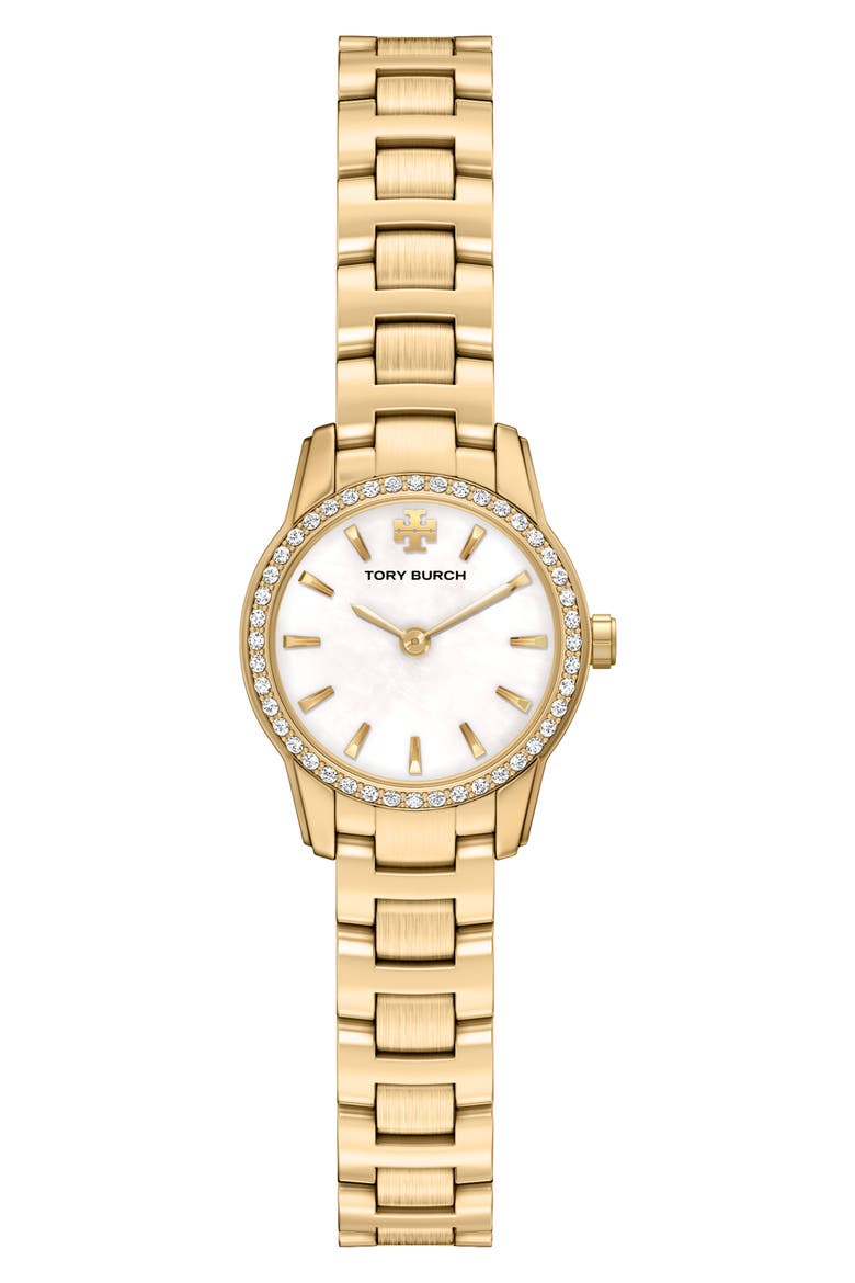 Mini Miller Pave Bracelet Watch, Main, color, GOLD