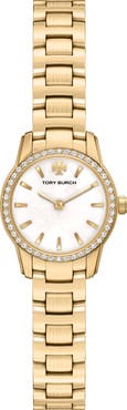 Tory Burch Mini Miller Pave Bracelet Watch