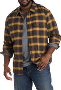 Lucky Brand Jeans Big & Tall Plaid Cloud Soft Flannel Sport Shirt