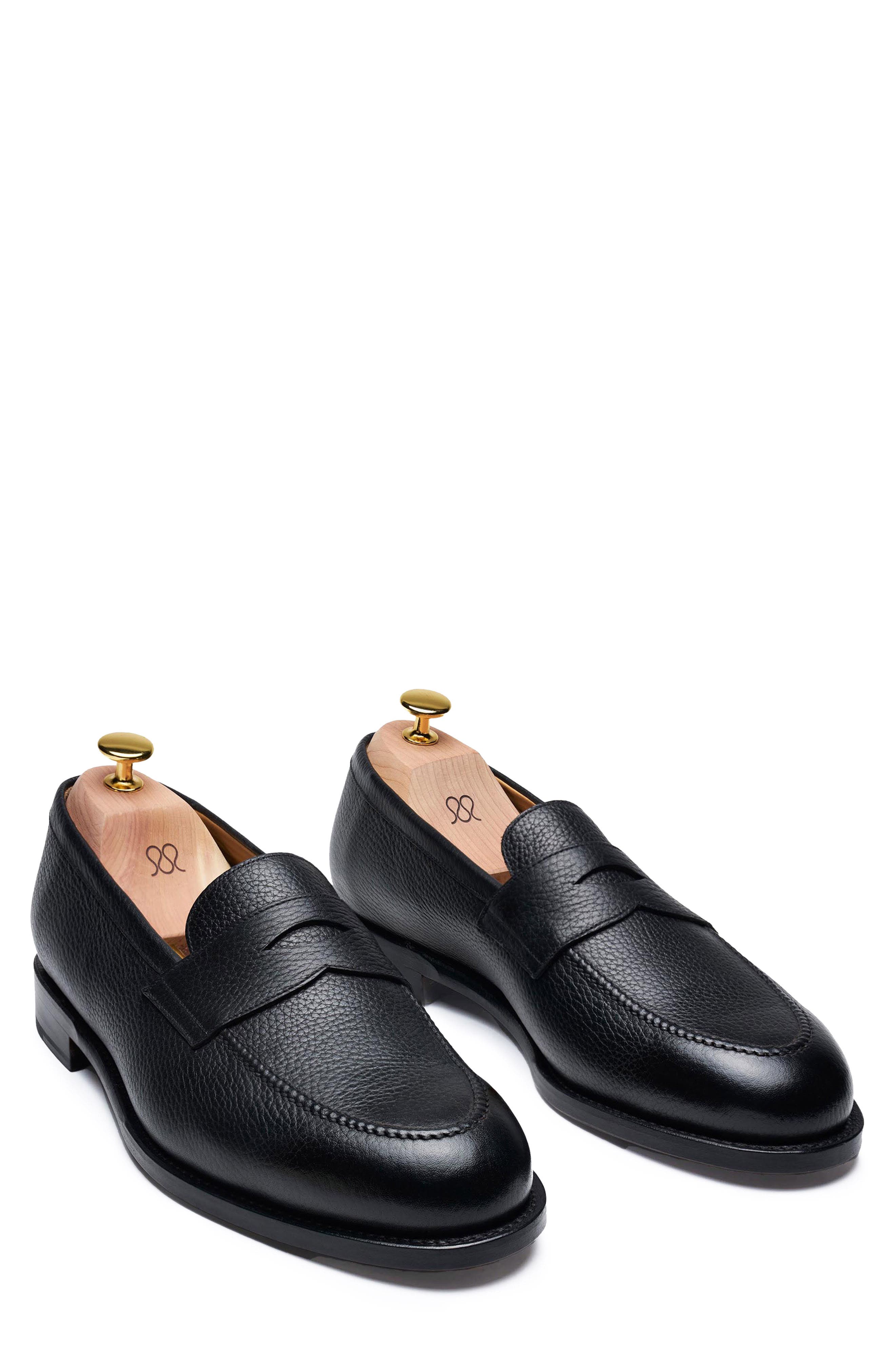 The Penny Loafer, Alternate, color, BLACK GRAIN