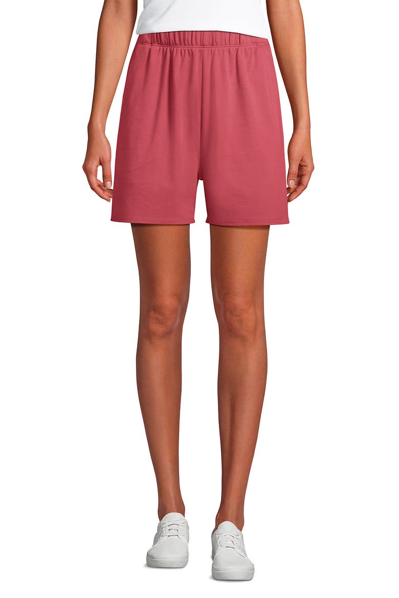 Sport Knit High Rise Shorts, Main, color, Soft Mojave Rose