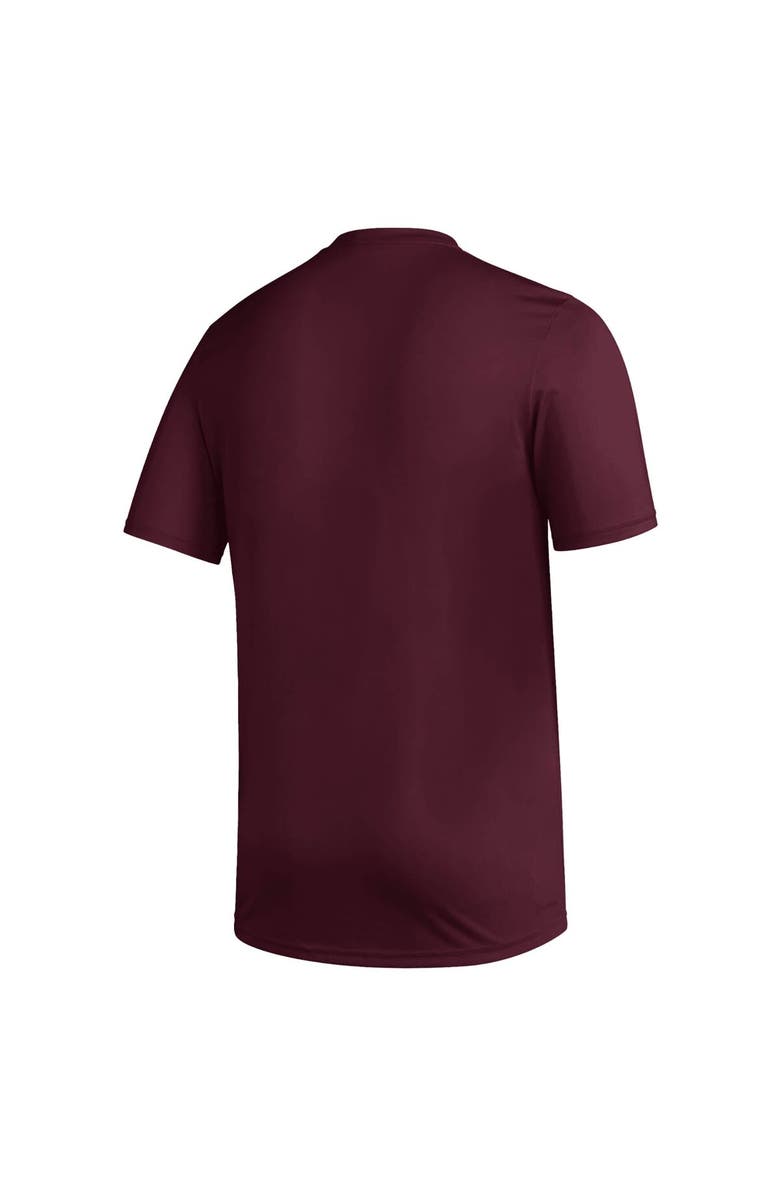 adidas Men's adidas Maroon Arizona State Sun Devils 2023/24 AEROREADY Homeland Plate Pregame T-Shirt, Alternate, color, Maroon
