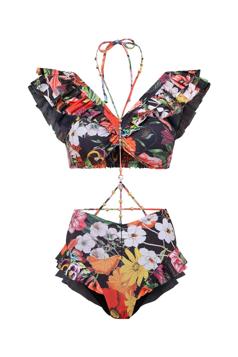 OPHELIA SWIMSUIT, Alternate, color, Printed Black