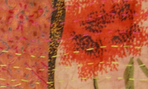 Taj Hotel Kantha Silk Blend Throw Blanket In Multi 03