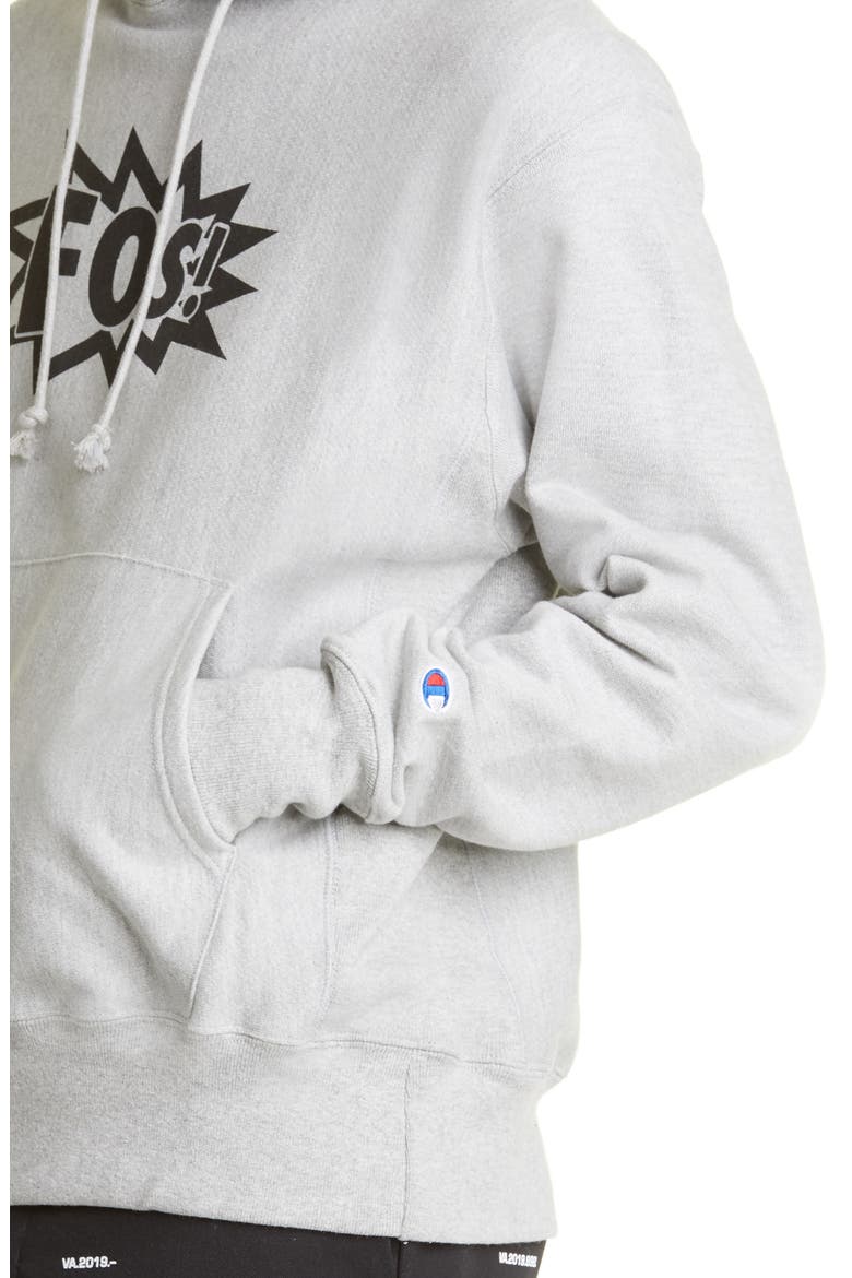 Gender Inclusive Virgil Abloh 'Figures of Speech' Cotton Blend Graphic Hoodie, Alternate, color, GREY