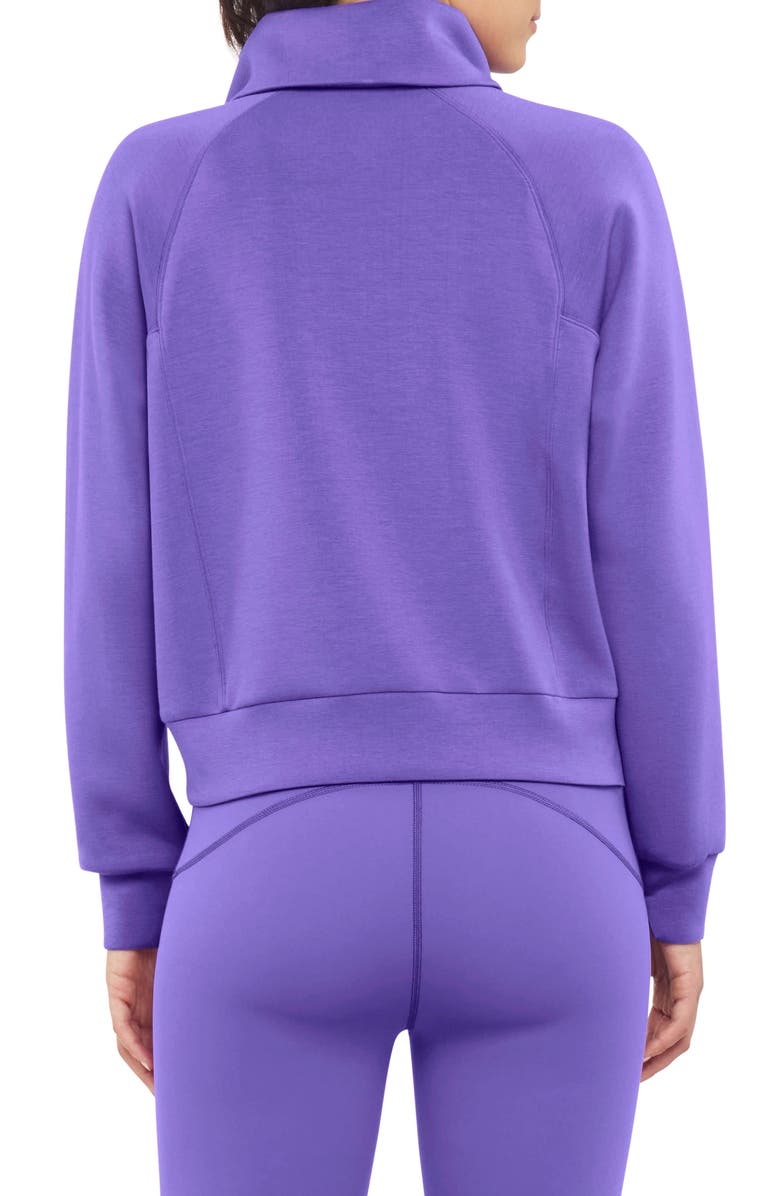 SPANX<sup>®</sup> AirEssentials Half Zip Sweatshirt, Alternate, color, Vibrant Lilac
