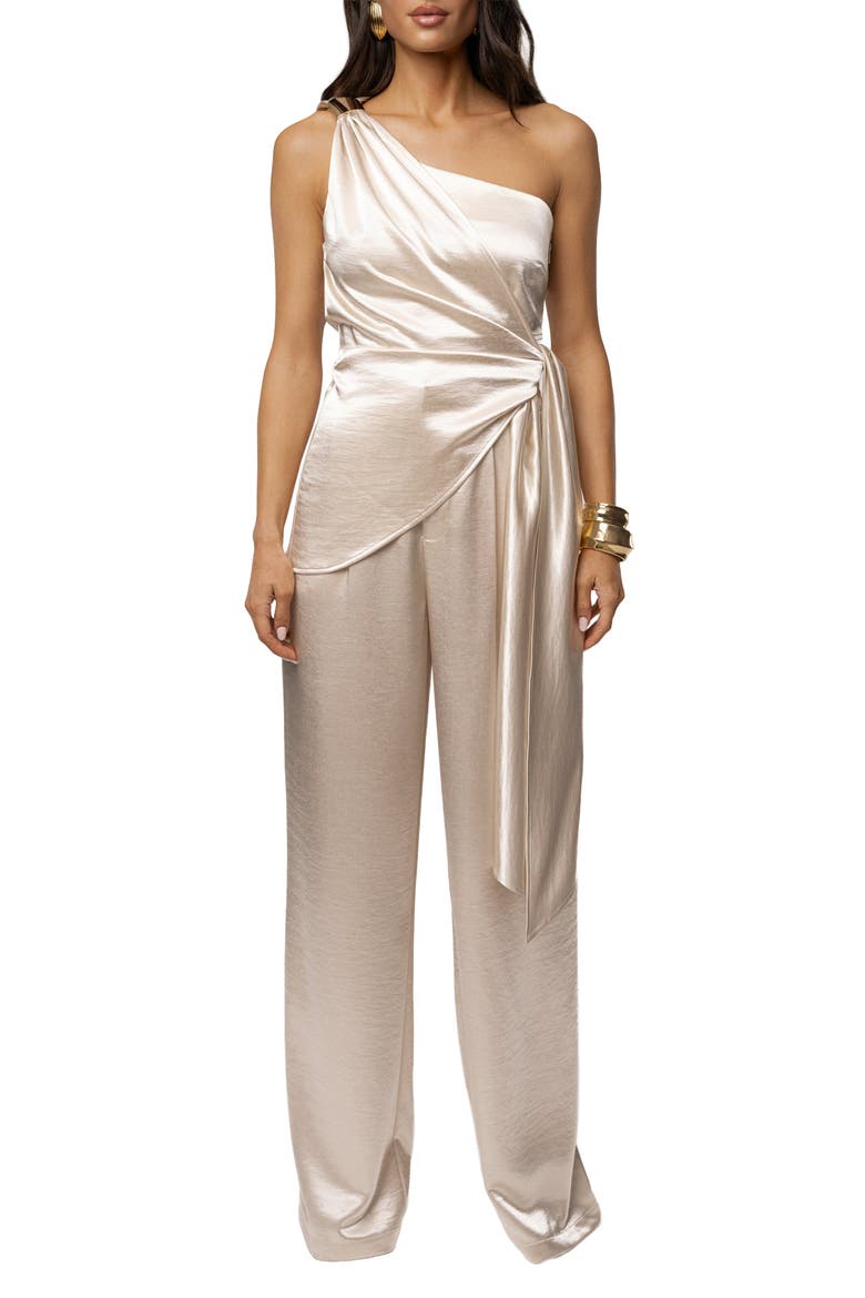 Palmera Satin Top, Main, color, Ivory
